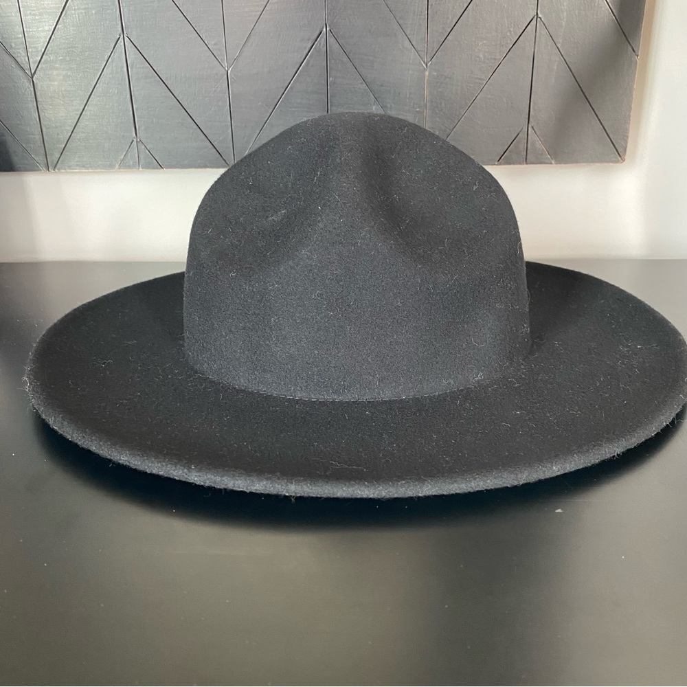 World Market Black Wool Trooper Dome Hat NWOT - Picture 5 of 9